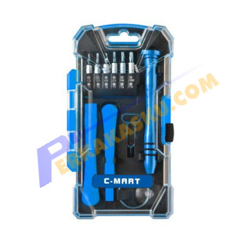 C-Mart 17 Pcs Obeng Smartphone Set