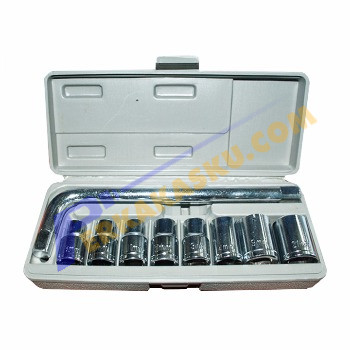 Nicholex 9 Pcs - 6PT Kunci Sok 1/2" Set