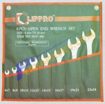 Lippro 8PCS-6-24 Kunci Pas Set