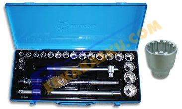 Jual Bullocks 24 Pcs Spline Kunci Sok 1 2 Set BUL SOC 