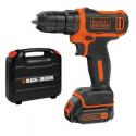 Black and Decker Mesin Bor Obeng Baterai Kit Box BDCDD12K-B1 / BDCDD 12K gambar 1