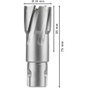 Bosch Mata Bor Annular Cutter TCT Pro Metal - 26 X 35 x 75 mm 2608577489 / X35 gambar 3