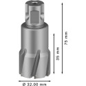 Bosch Mata Bor Annular Cutter TCT Pro Metal - 32 X 35 x 75 mm 2608577492 / X35 gambar 3