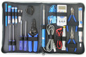 Tool Kit C-Mart Tool Kit C-Mart Elektrik - 19 Pcs menyediakan peralatan lengkap untuk reparasi elektronik dan pemasangan kabel listrik dengan fitur anti-panas, solder 30W, obeng berbagai ukuran, dan multimeter.
