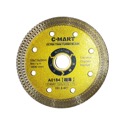 Mata Potong Keramik / Beton 4" C-Mart Mata potong keramik 4" C-Mart Ultra Thin Turbo Blade 105 x 1.0 menawarkan kecepatan dan presisi tinggi untuk memotong tiles dan produk keramik lainnya dengan desain ultra thin dan kapasitas putaran maksimum 14.500 rpm.