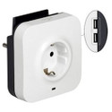 StopKontak Adapter + 2 x USB Plug Legrand