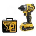 Mesin Obeng Impact Baterai Brushless 18V 2.0 Ah Stanley