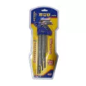 Kunci L Set Panjang Amtool Kunci L Set Panjang Amtool 9 Pcs adalah solusi berkualitas tinggi dan tahan lama untuk mengencangkan baut hex, terbuat dari Chrome Vanadium dengan berbagai ukuran untuk berbagai aplikasi.