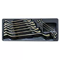 BluePoint 10 Pcs - 6 - 27 mm - 45 Derajat - Modular<br>Kunci Ring Set