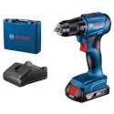 Mesin Bor Obeng Baterai Bosch Bor obeng baterai Bosch GSR 185-Li profesional, ideal untuk pengeboran presisi dan pemasangan sekrup di berbagai material.
