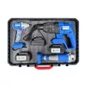 Paket Mesin Gerinda, Impact Wrench, Rotary Hammer Cordless C-Mart Paket Mesin Gerinda, Impact Wrench, dan Rotary Hammer Cordless C-Mart W0413 adalah solusi lengkap untuk kebutuhan penggerindaan, pengencangan, dan pengeboran beton di berbagai proyek konstruksi dan perbaikan.