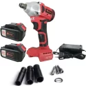Mesin Impact Wrench Baterai Edon Edon ED48T(D) Impact Wrench Baterai 21V dengan torsi 330 Nm ideal untuk pekerjaan pengencangan dan pelepasan mur/baut di bengkel atau konstruksi.
