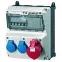 Receptacles Combination Mennekes receptacles listrik, Mennekes Amaxx 920005, kombinasi receptacle, CEE 16A, SCHUKO 16A, konektivitas listrik, perlindungan IP 44