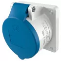 Panel Mounted Receptacle with TwinContact Straight Mennekes