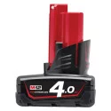 Baterai Lithium Ion MIlwaukee Baterai Lithium Ion Milwaukee C12 B4 12V 4.0Ah adalah pilihan tepat untuk daya tahan dan kinerja optimal pada alat Milwaukee M12 Anda.