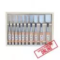Takagi Mitsuhiro 10 Pcs<br>Japanese Premium Steel Wood Chisel / Pahat Kayu