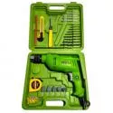 Mesin Bor Tembok Plus Box dan 27 Accessories Ryu 13mm, 600 Watt, 0 - 2600 rpm, Reversible, Variable Speed, Box, 27 Accessories